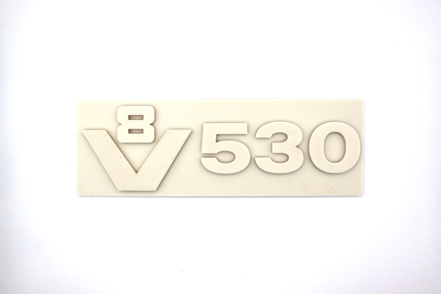 hier zie je een 3D geprinte kunststof bordje voor op een scani next gen