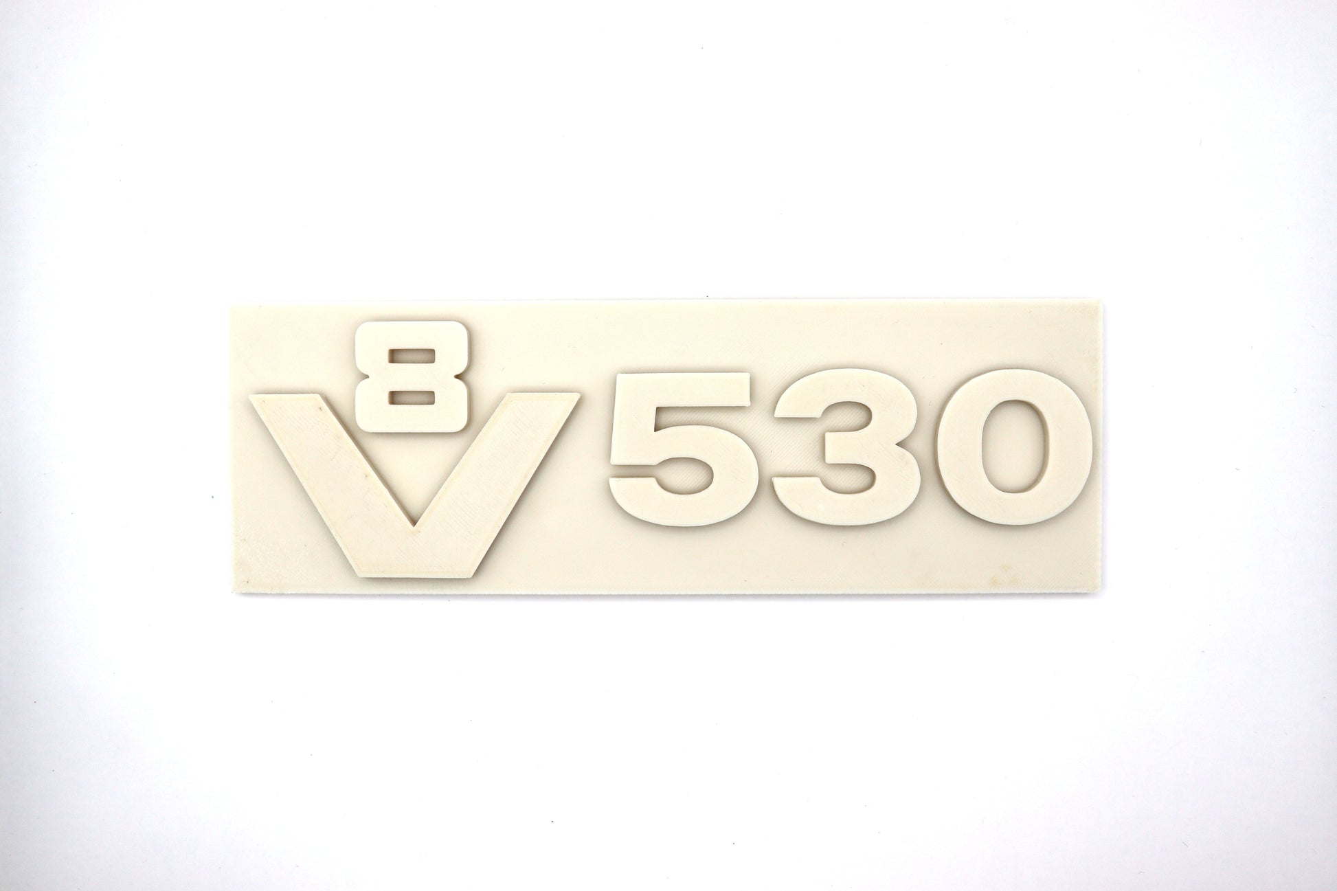 hier zie je een 3D geprinte kunststof bordje voor op een scani next gen