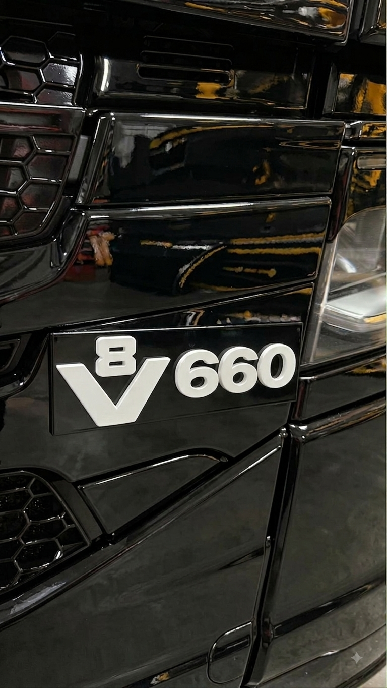 oldskool V8 660 bordje